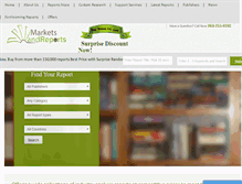 Tablet Screenshot of marketsandreports.com